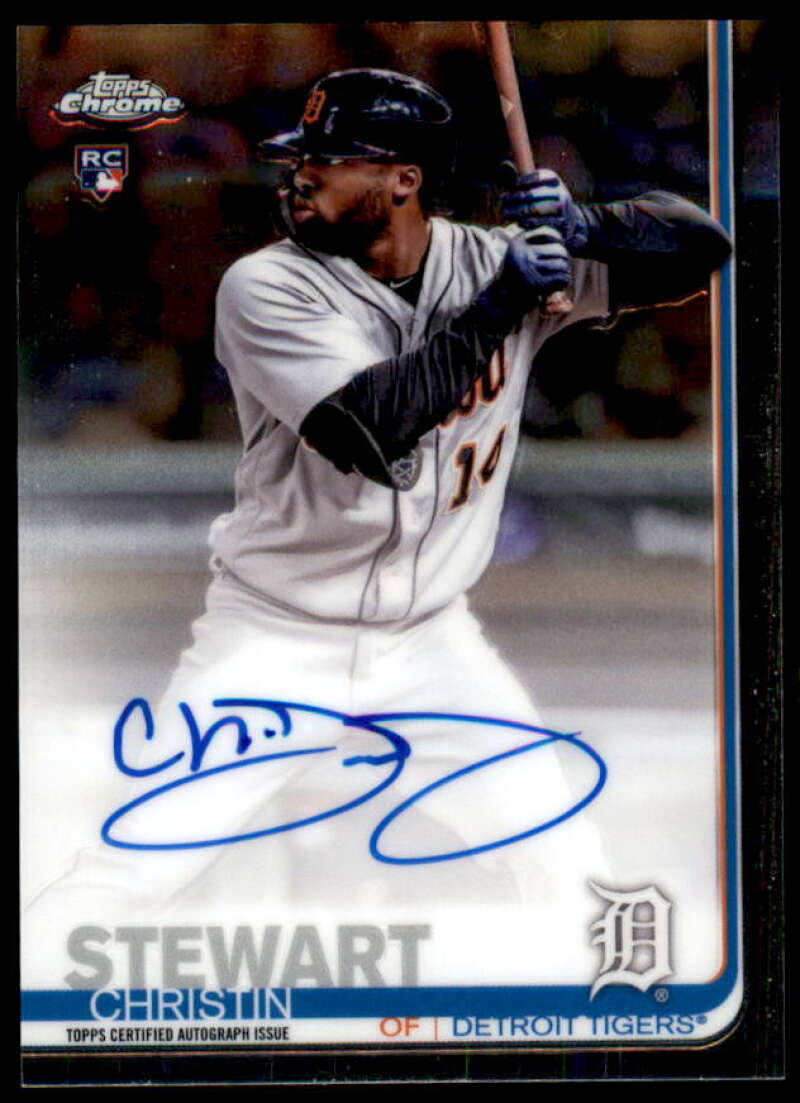 Christin Stewart Rookie Card 2019 Topps Chrome Rookie Autographs #RACST  Image 1