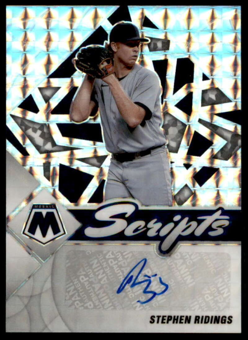 Stephen Ridings Rookie Card 2022 Panini Mosaic Scripts #17  Image 1