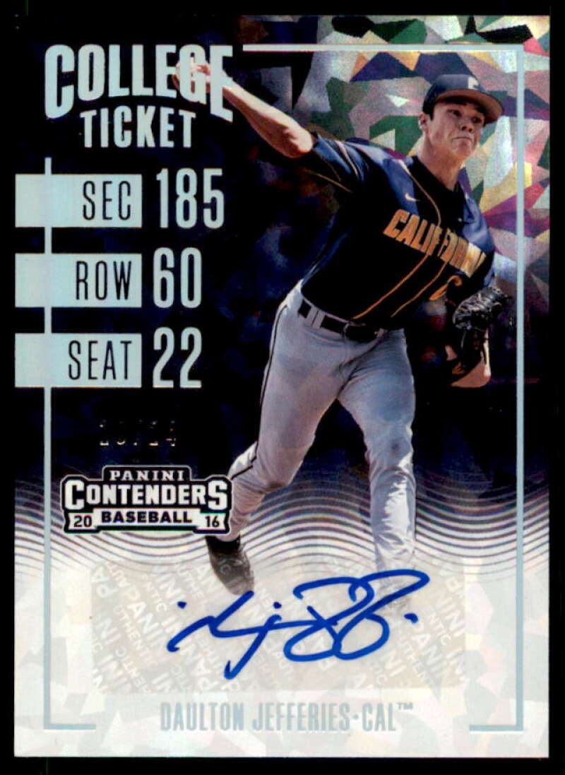 Jefferies 2016 Elite Extra Edition College Ticket Autographs Cracked Ice #5  Image 1