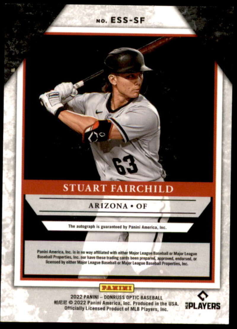 Stuart Fairchild Rookie Card 2022 Donruss Optic The Elite Series Signatures #14  Image 2