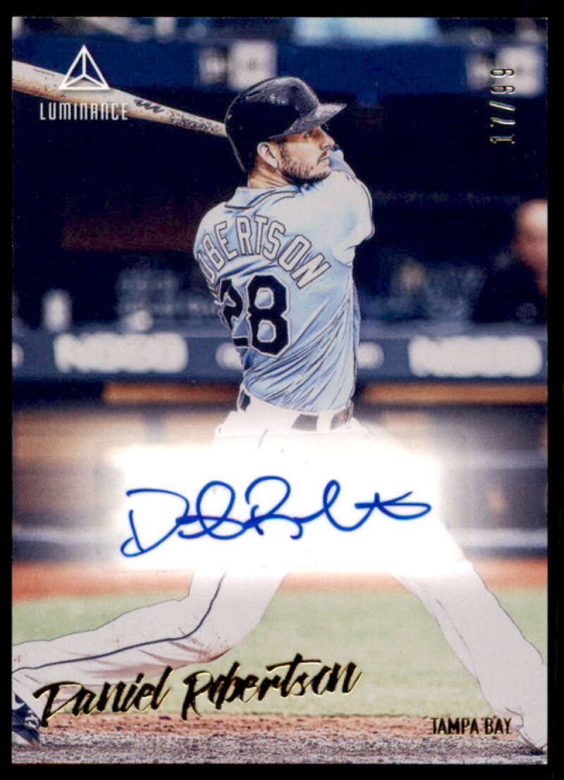 Daniel Robertson Rookie Card 2020 Panini Luminance Autographs Gold #7  Image 1
