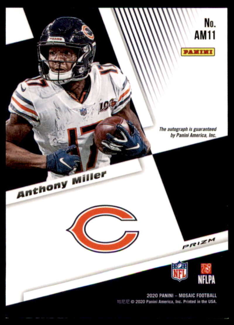 Anthony Miller Card 2020 Panini Mosaic Autographs Mosaic #11  Image 2