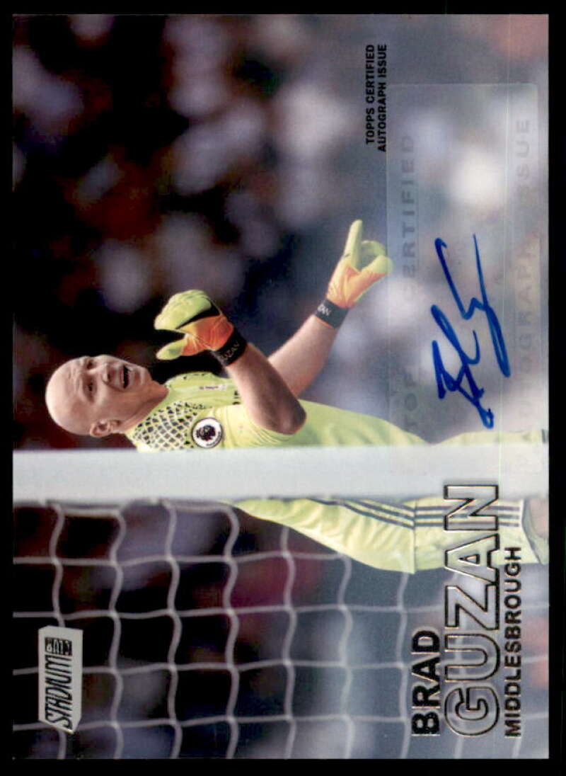 Brad Guzan Card 2016-17 Stadium Club English Premier League Autographs #41  Image 1