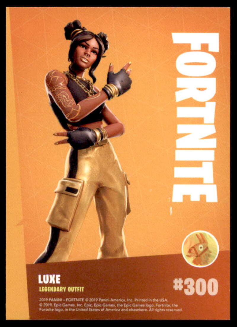 Luxe Card 2019 Panini Fortnite Series 1 Holofoil USA #300  Image 2