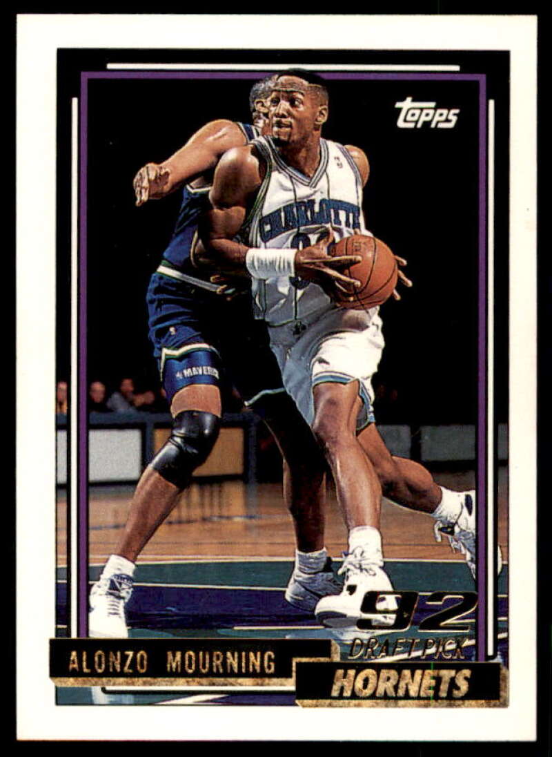 Alonzo Mourning Rookie Card 1992-93 Topps Gold #393  Image 1