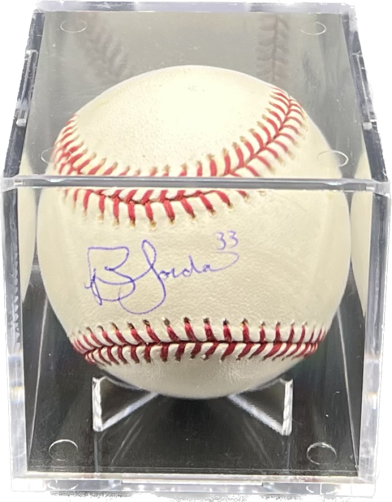 Brian Jordan Autograph Signed Dodgers Major League Baseball Authentic  Image 1