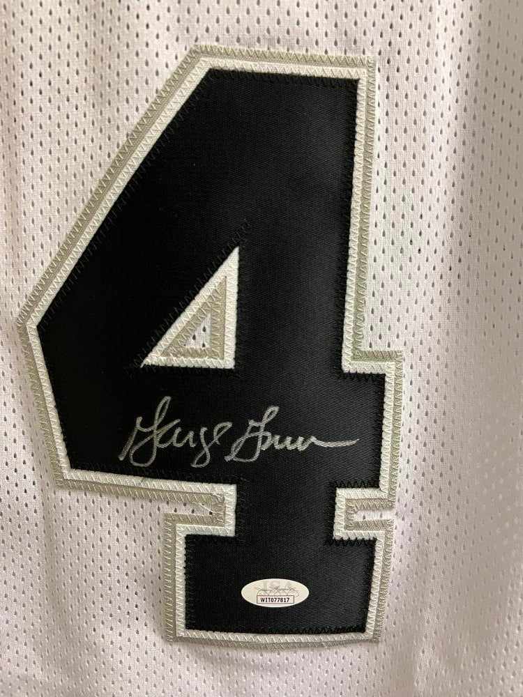 George Gervin Autograph Signed Spurs Basketball Jersey JSA Authentic  Image 3