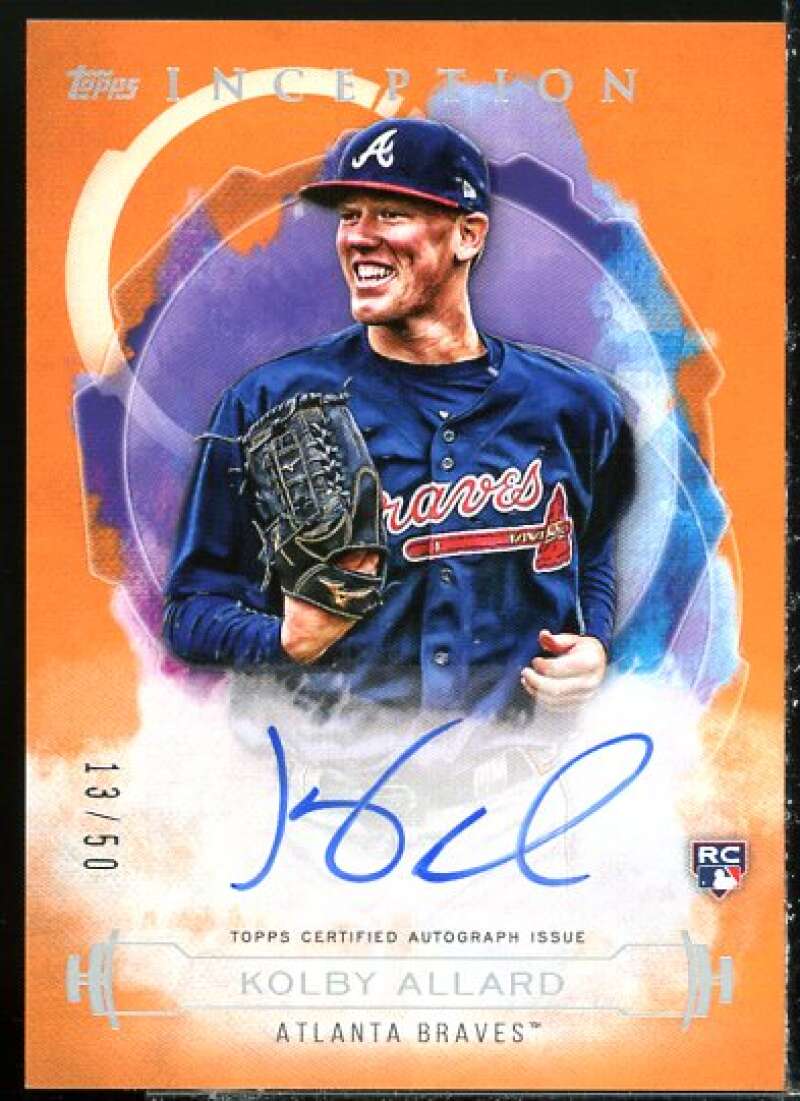 Kolby Allard 2019 Inception Rookie and Emerging Stars Autographs Orange #RESKA  Image 1