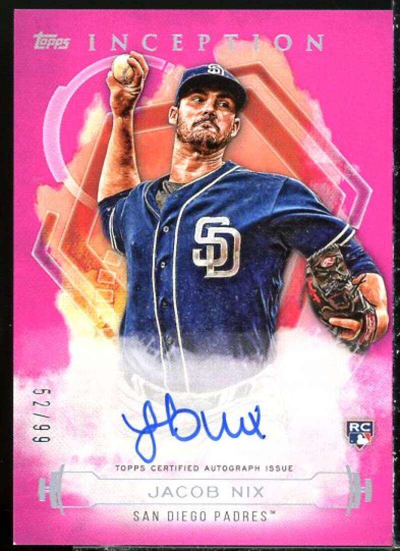 Jacob Nix 2019 Inception Rookie and Emerging Stars Autographs Magenta #RESJN  Image 1