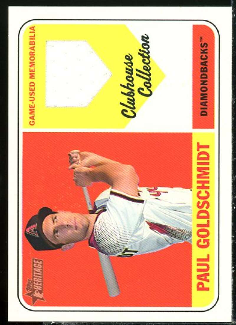 Paul Goldschmidt Card 2018 Topps Heritage Clubhouse Collection Relics #CCRPG  Image 1
