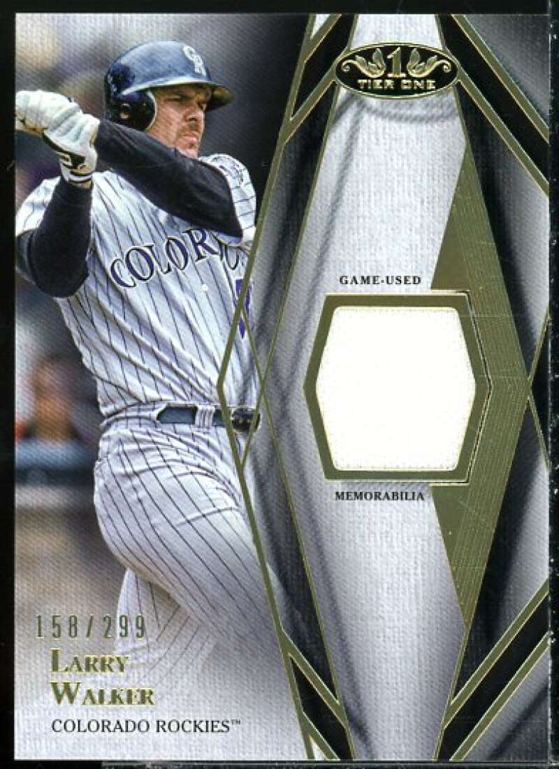 Larry Walker Card 2022 Topps Tier One Relics #T1RLW  Image 1