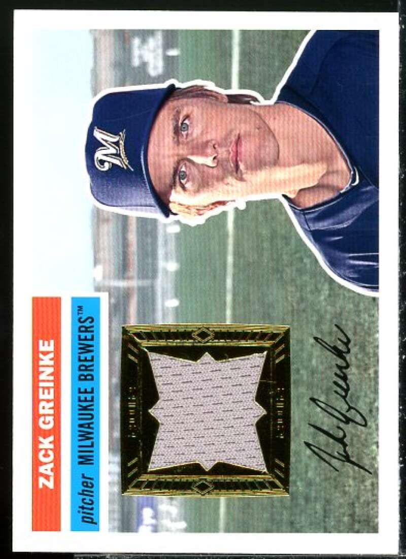 Zack Greinke Card 2012 Topps Archives Relics #ZG  Image 1