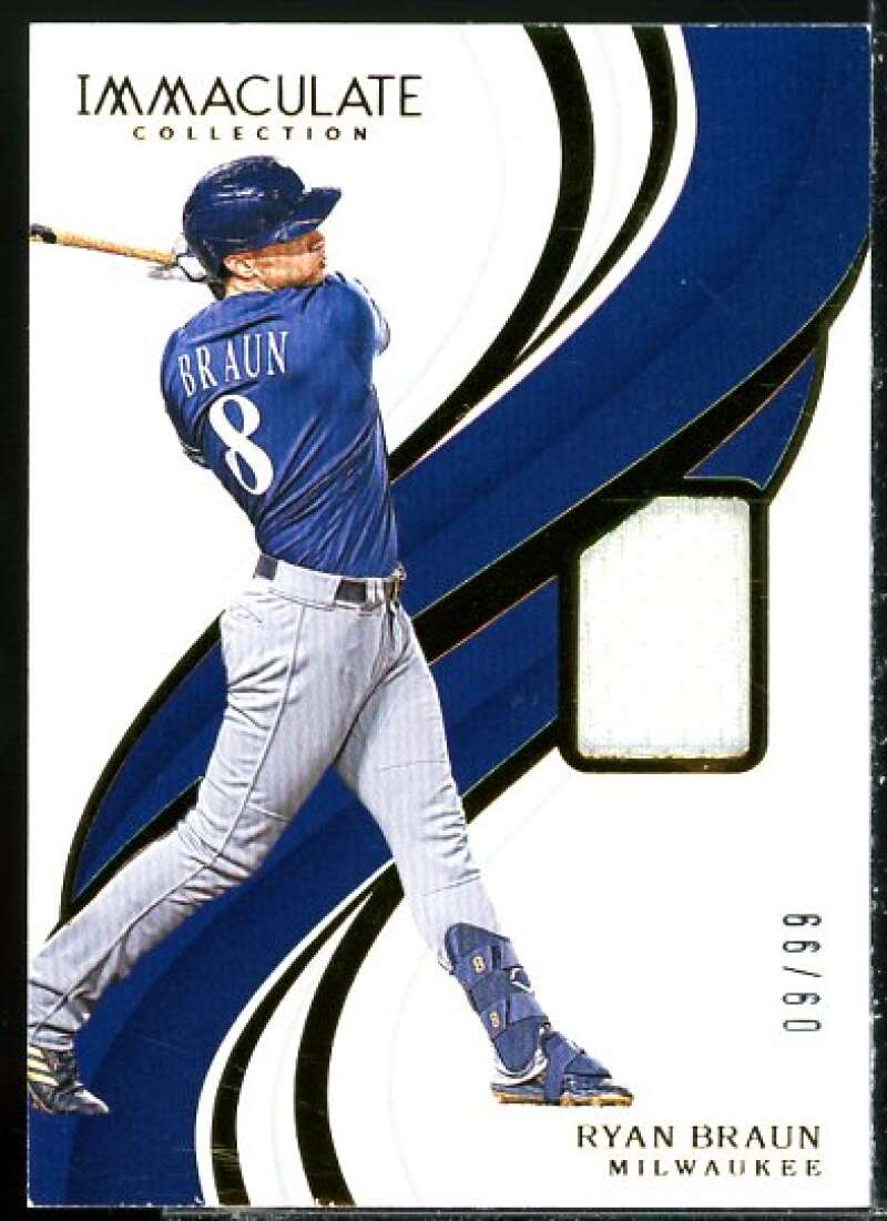Ryan Braun JSY Card 2019 Immaculate Collection #138  Image 1