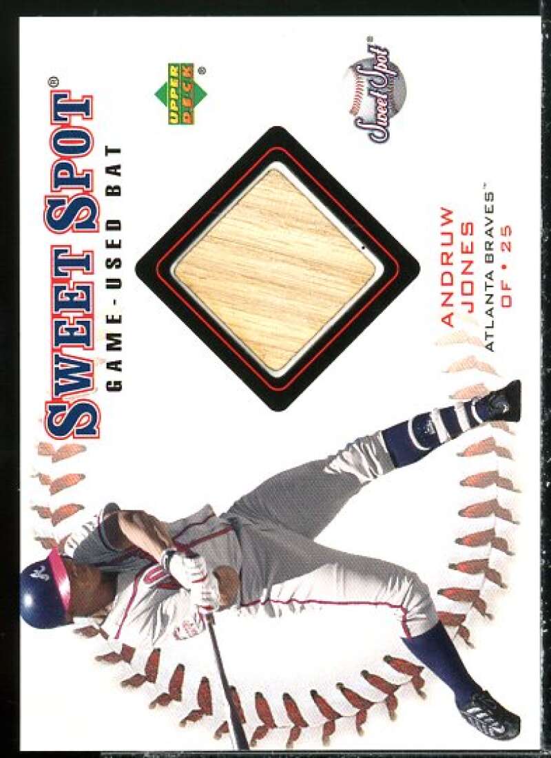 Andruw Jones Card 2001 Sweet Spot Game Bat #BAJ  Image 1