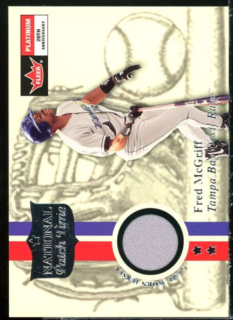 Fred McGriff Card 2001 Fleer Platinum National Patch Time #36  Image 1