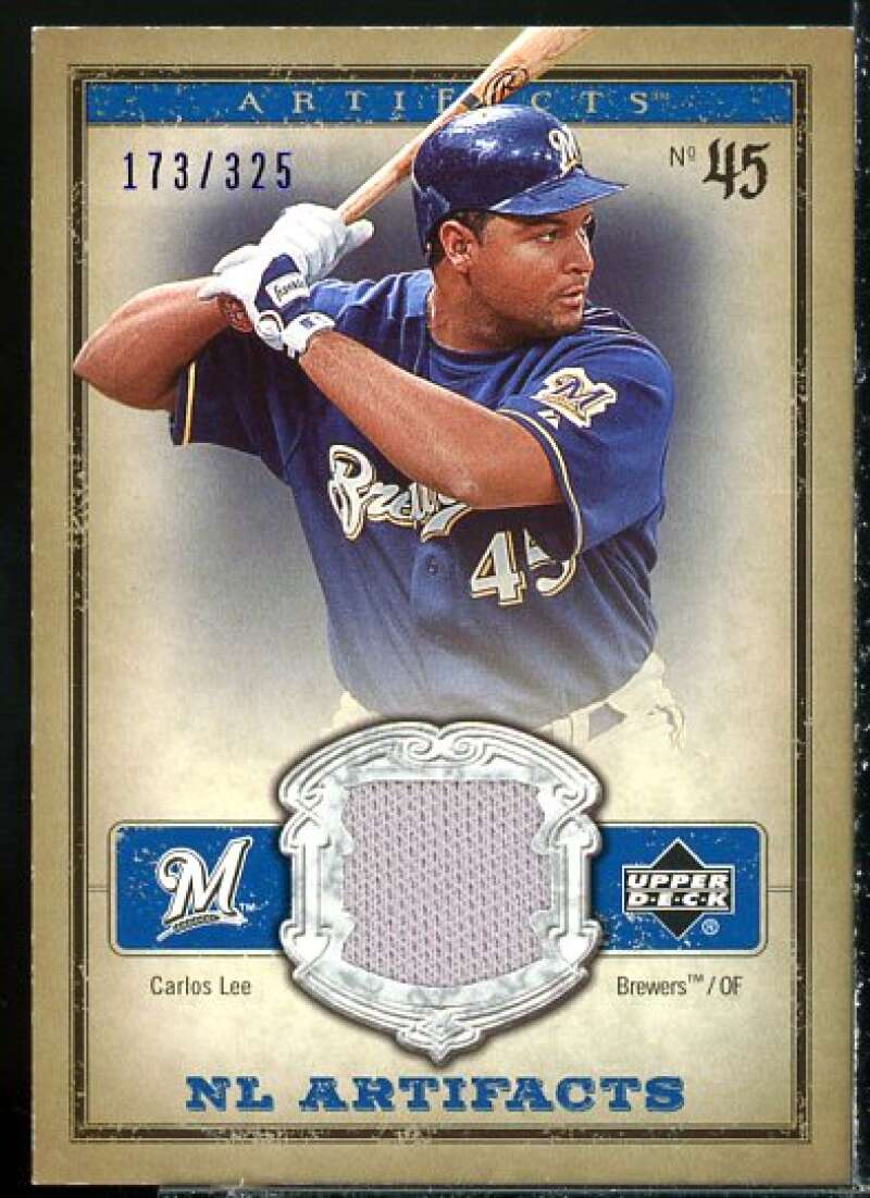 Carlos Lee Jsy Card 2006 Artifacts MLB Game-Used Apparel #LE  Image 1