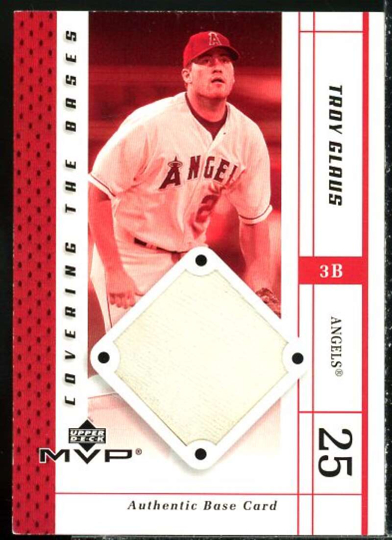 Troy Glaus Card 2003 Upper Deck MVP Covering the Bases #TG  Image 1