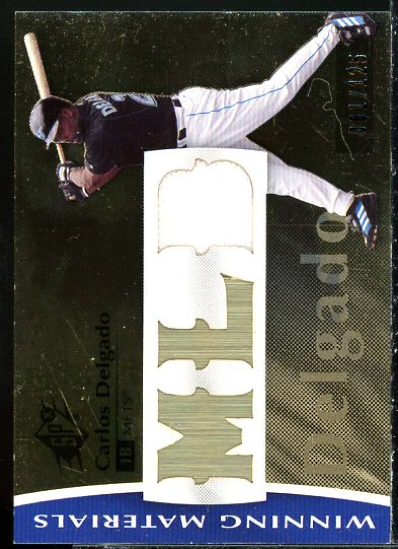 Carlos Delgado Card 2008 SPx Winning Materials MLB 125 #CD  Image 1
