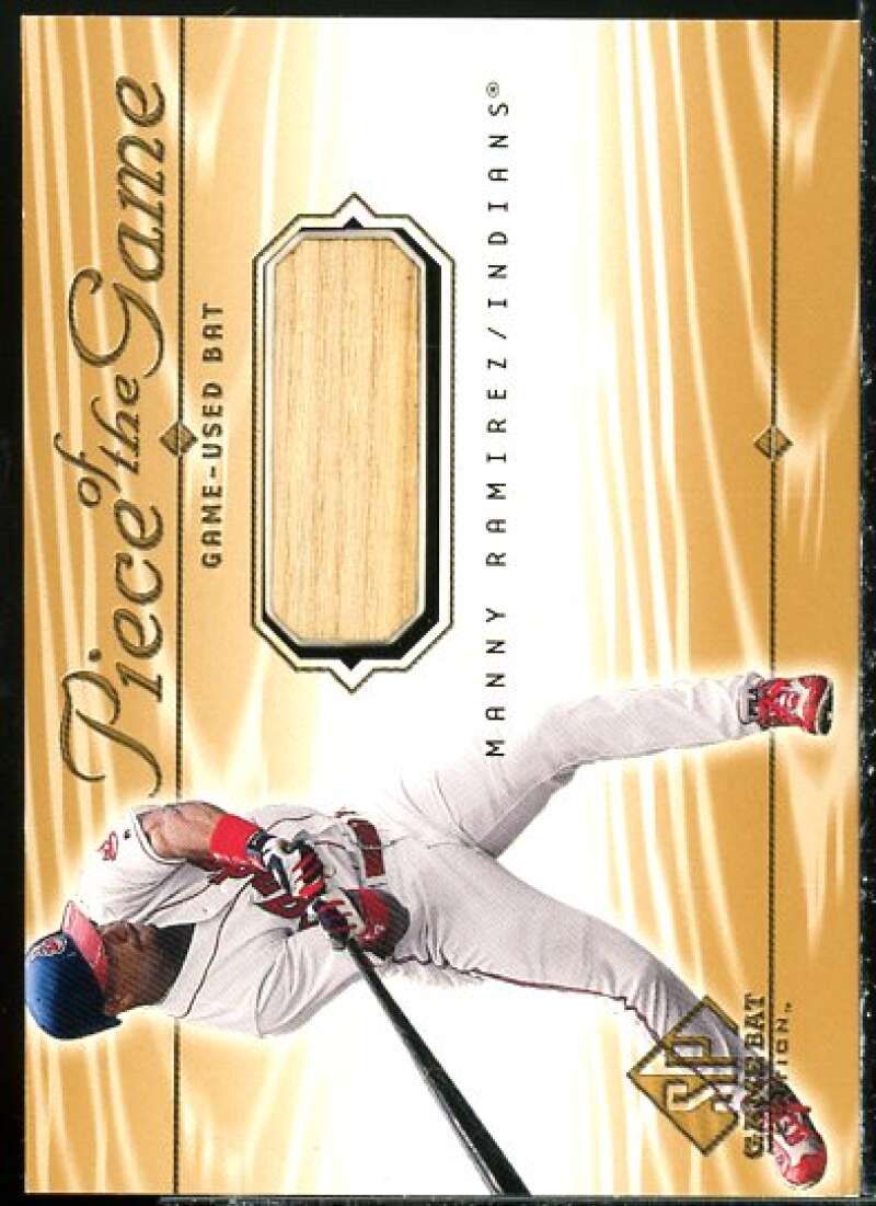 Manny Ramirez Card 2001 SP Game Bat Edition Piece of the Game #MR  Image 1