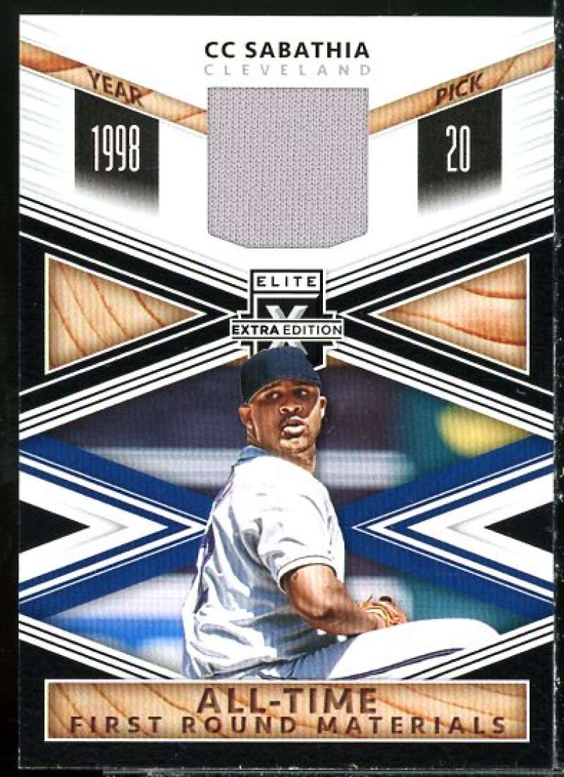 CC Sabathia Card 2020 Elite Extra Edition All-Time First Round Materials #3  Image 1