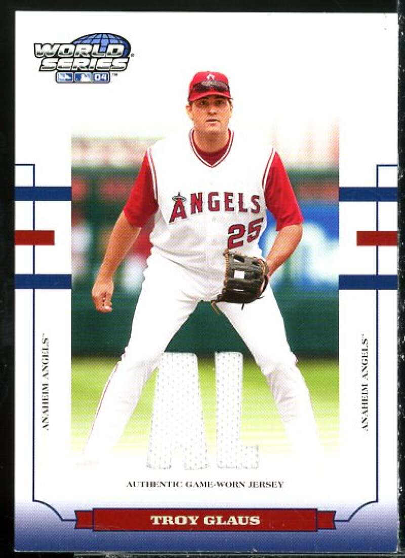 Troy Glaus Jsy Card 2004 Donruss World Series Material Fabric AL/NL #5  Image 1