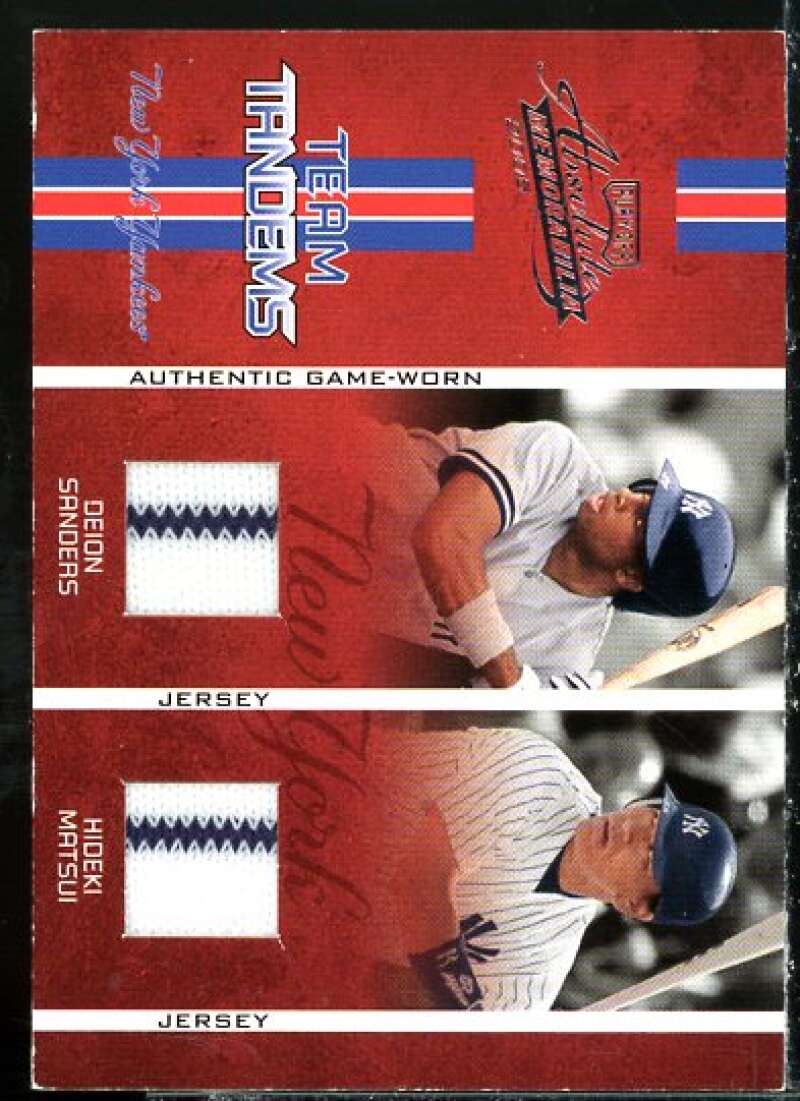 Sanders Jsy-Pants/Matsui Bat-Jsy 2005 Absolute Team Tandems Swatch Double #TT26  Image 1