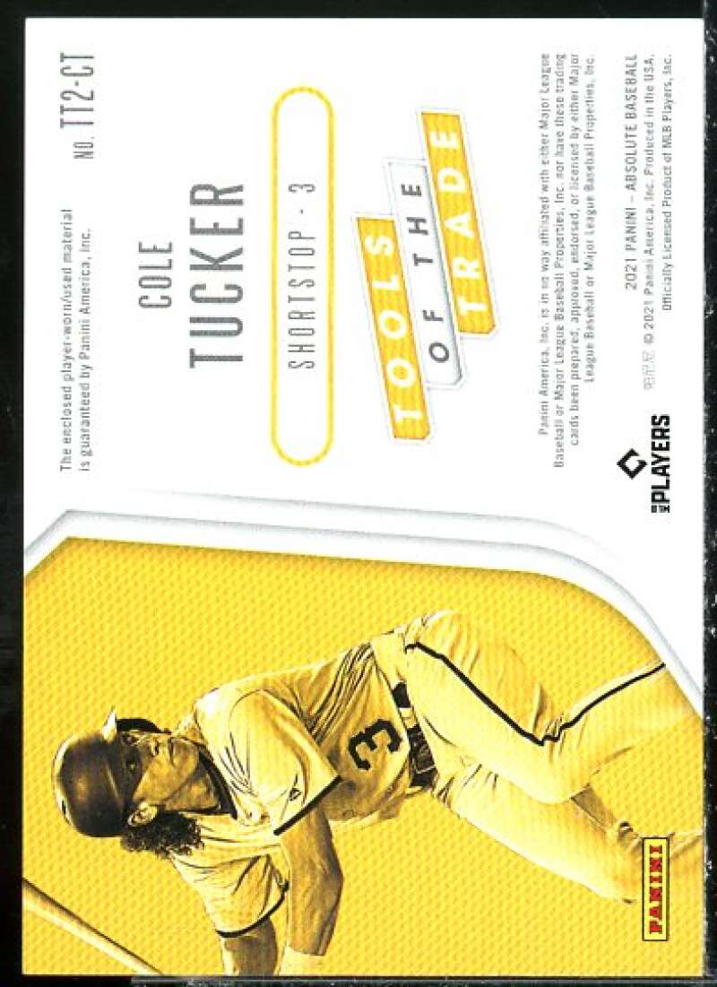 Cole Tucker 2021 Absolute Tools of the Trade Dual Swatches Spectrum Purple #9  Image 2