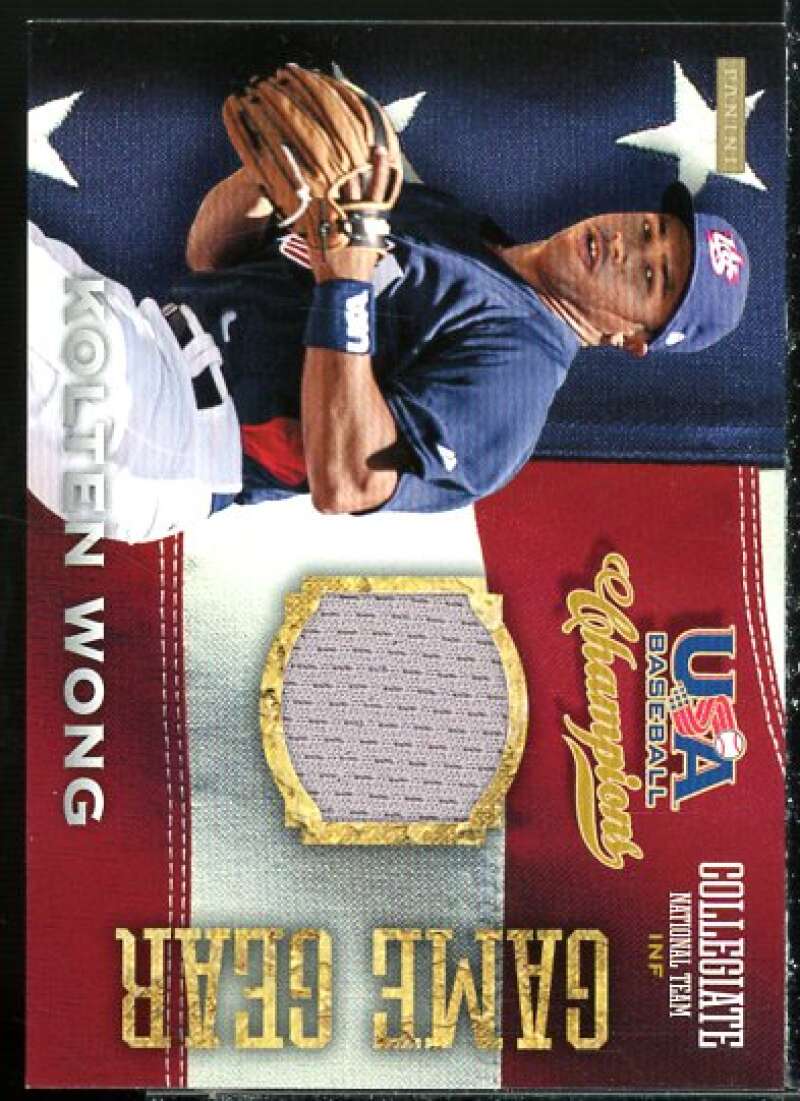 Kolten Wong Card 2013 USA Baseball Champions Game Gear Jerseys #49  Image 1