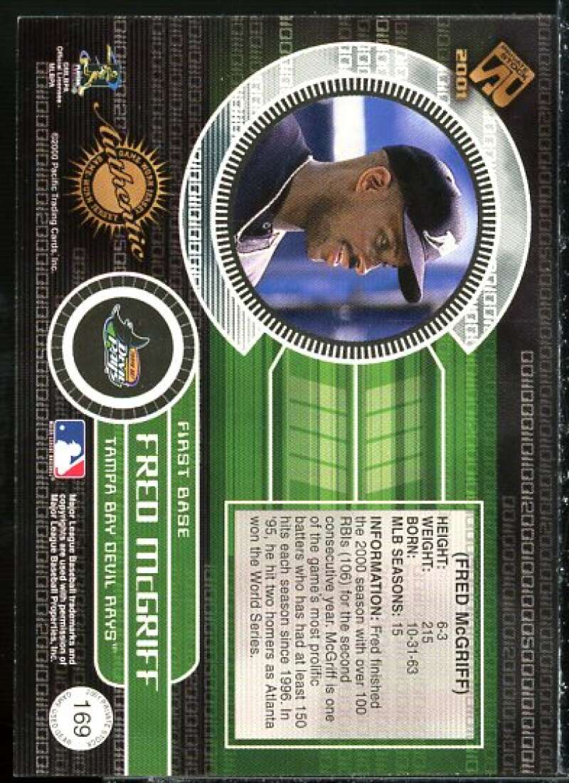 Fred McGriff Jsy Card 2001 Private Stock Game Gear #169  Image 2