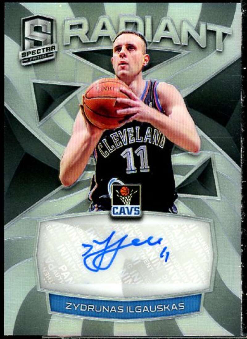 Zydrunas Ilgauskas Card 2018-19 Panini Spectra Radiant Signatures #19  Image 1