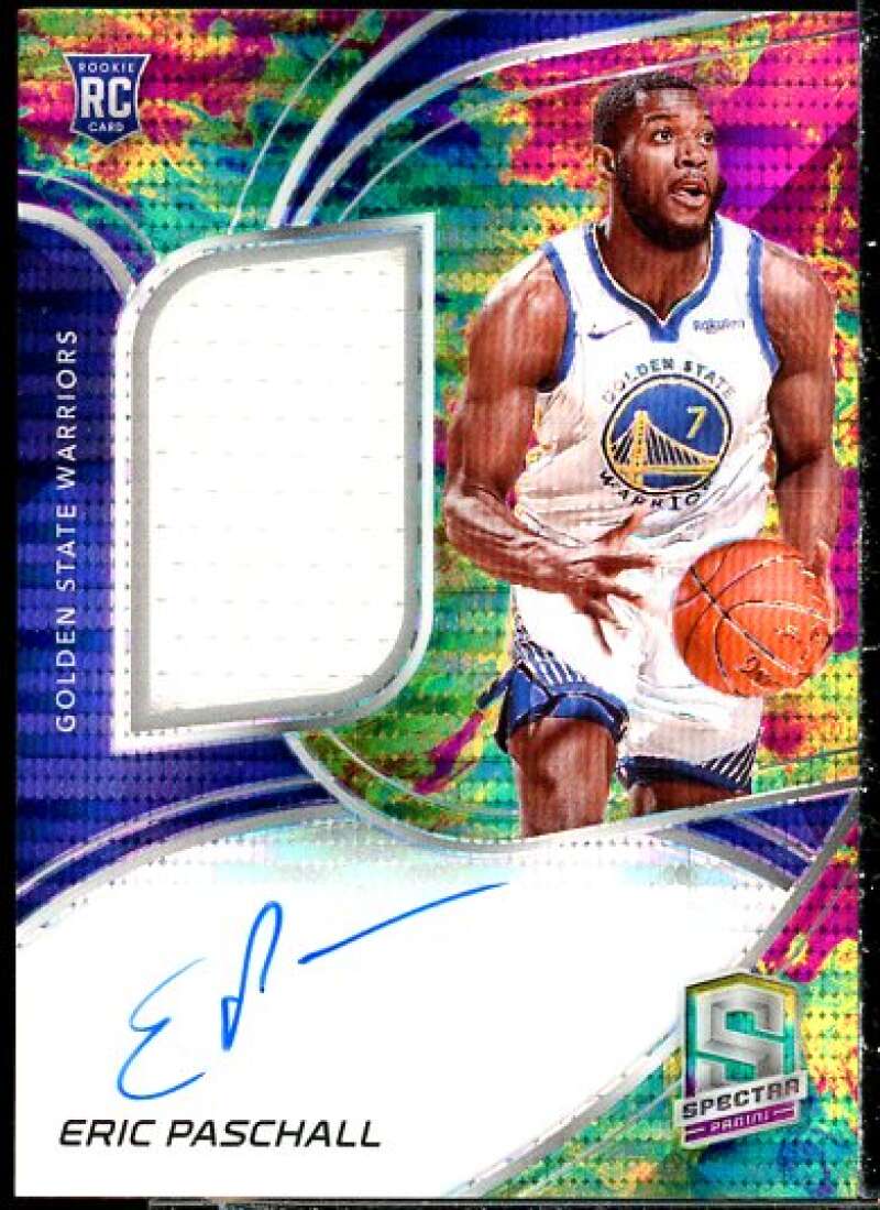 Eric Paschall JSY AU Rookie Card 2019-20 Panini Spectra Celestial #186  Image 1