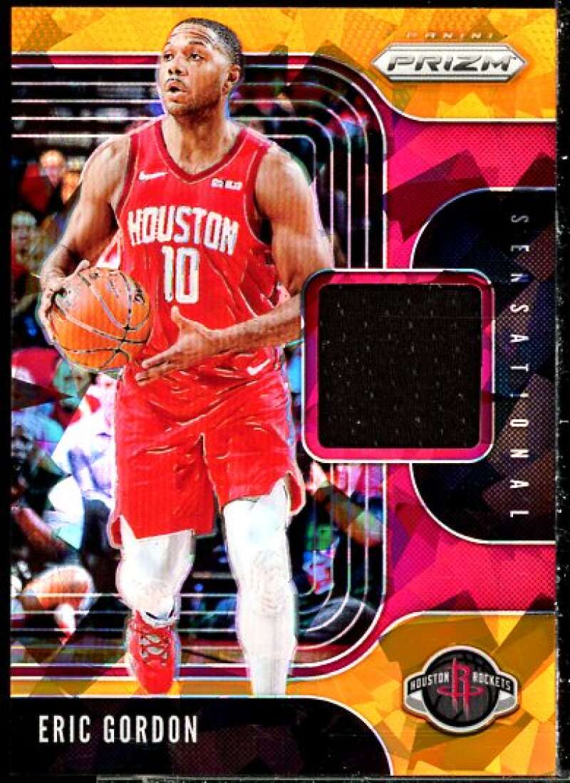 Eric Gordon 2019-20 Panini Prizm Sensational Swatches Prizms Orange Ice #60  Image 1