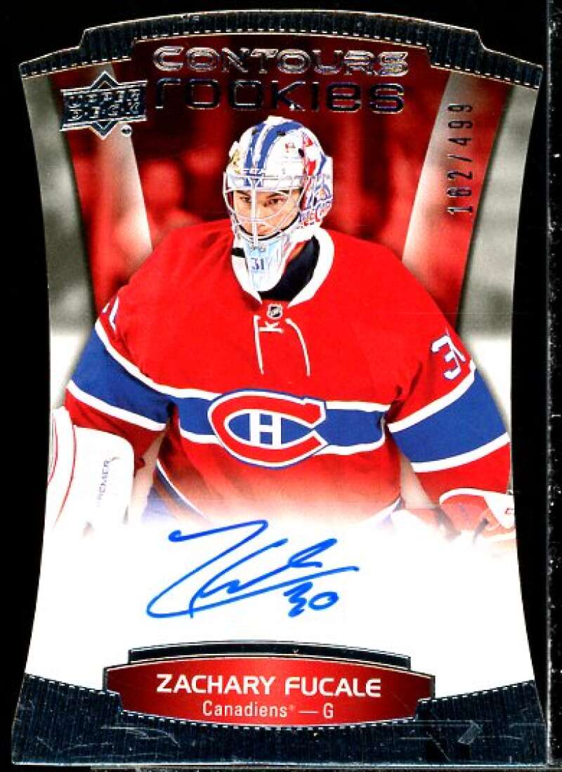 Zachary Fucale AU Rookie Card 2015-16 Upper Deck Contours #102  Image 1