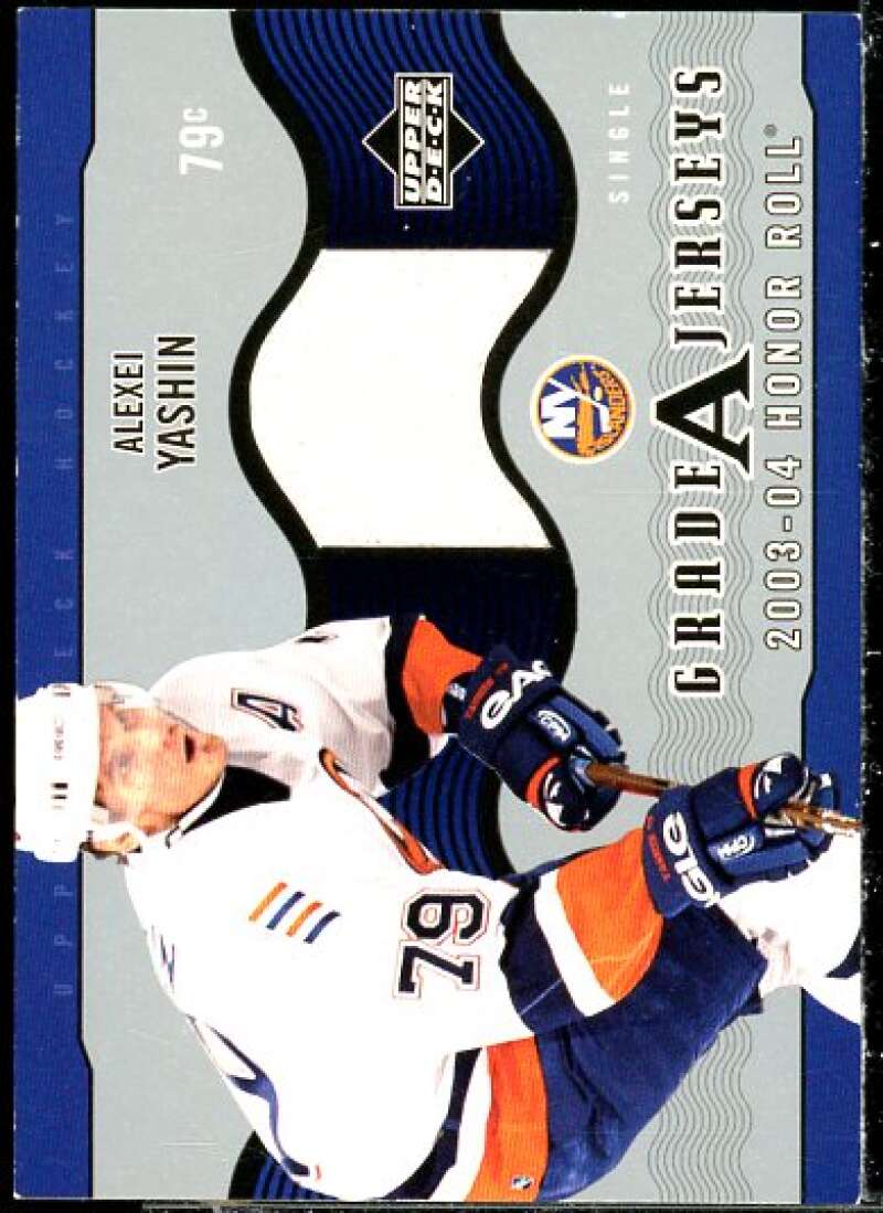 Alexei Yashin Card 2003-04 Upper Deck Honor Roll Grade A Jerseys #GAAY  Image 1