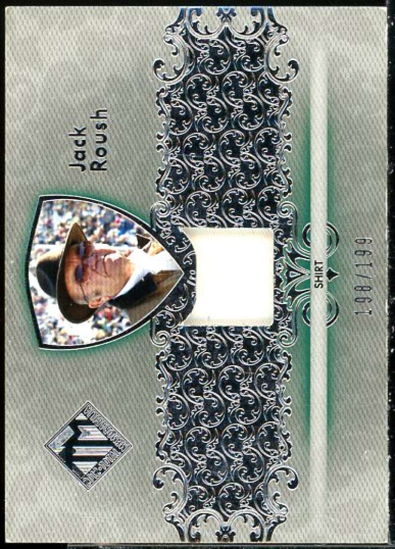 Jack Roush Card 2012 Total Memorabilia Single Swatch Silver #TMJR  Image 1