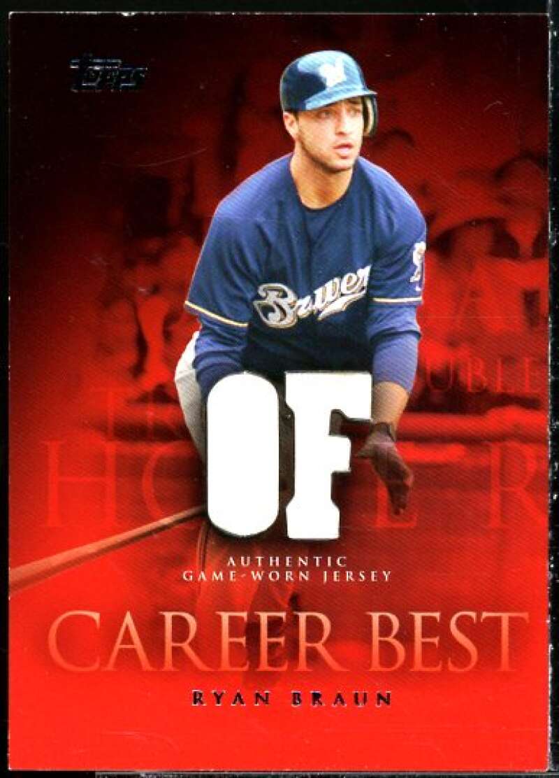 Ryan Braun Jsy B1 Card 2009 Topps Career Best Relics #RB  Image 1