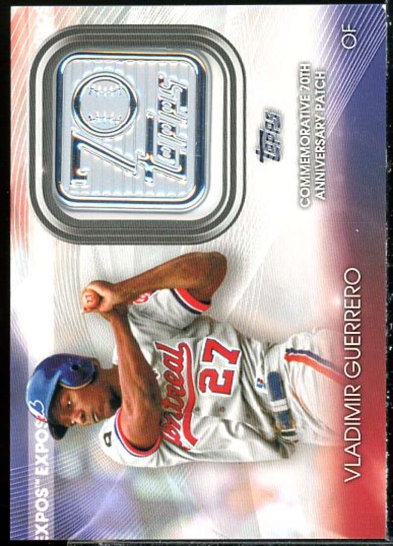 Vladimir Guerrero 2021 Topps 70th Anniversary Commemorative Logo Patche #70LPVG  Image 1