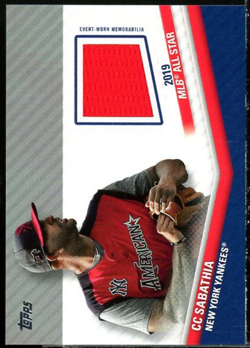 CC Sabathia Card 2020 Topps Update All Star Stitches #ASSCCCS  Image 1