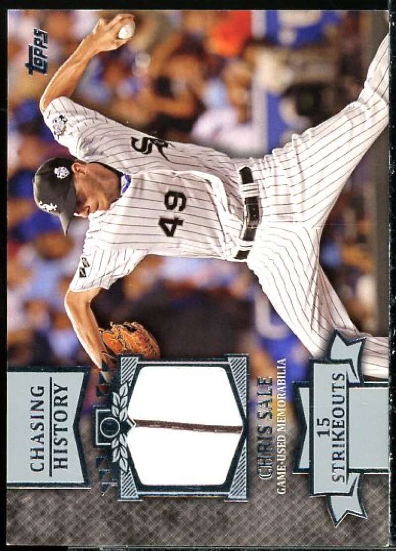 Chris Sale Card 2013 Topps Chasing History Relics #CSA  Image 1
