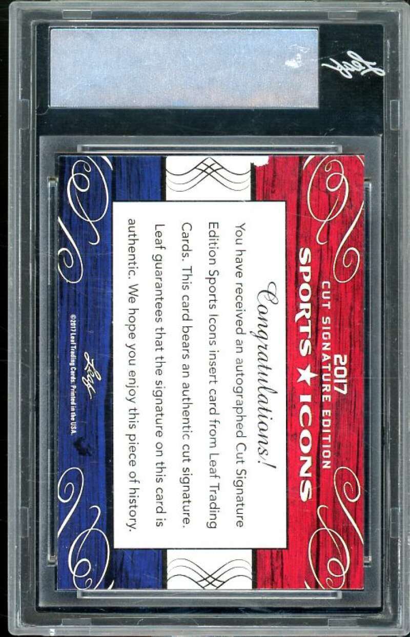 Fank Mahovlich 2017 Leaf Sports Icons Hockey Hall Of Famer #8 BGS Leaf Authentic Image 2