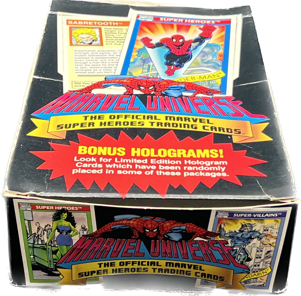 1990 Impel Marvel Universe Series 1 Unsealed Hobby Box (read)