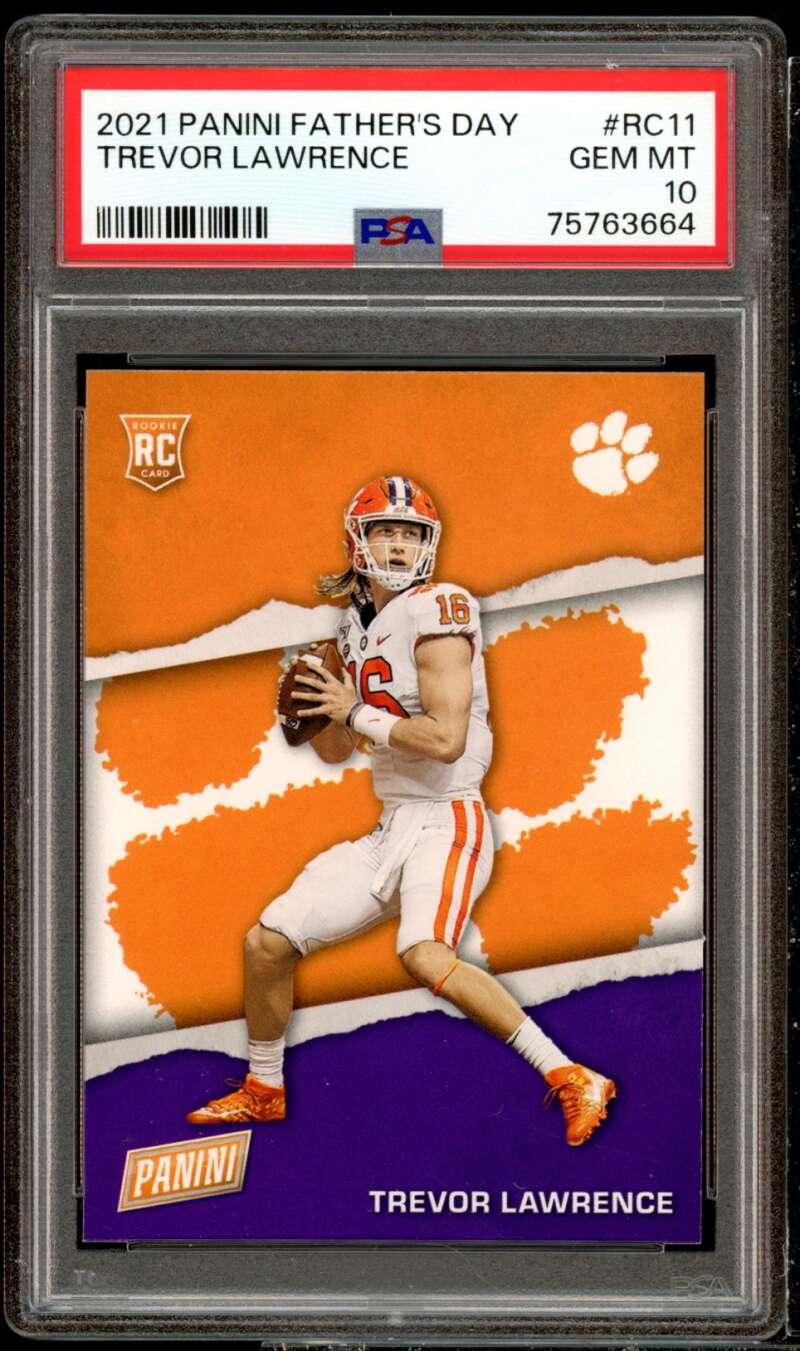 Trevor Lawrence Rookie Card 2021 Panini Father's Day #RC11 PSA 10 Image 1