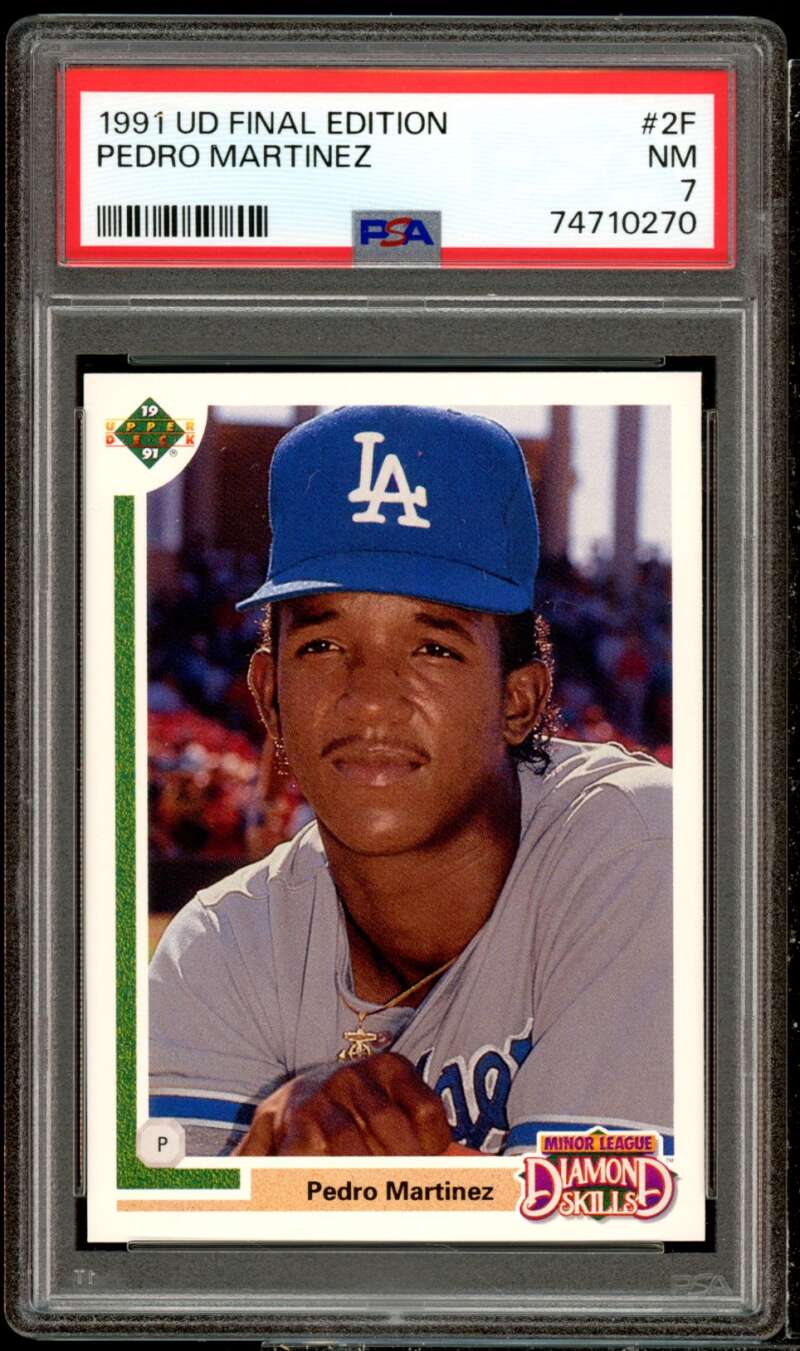 Pedro Martinez Rookie Card 1991 Upper Deck Final Edition #2F PSA 7 Image 1