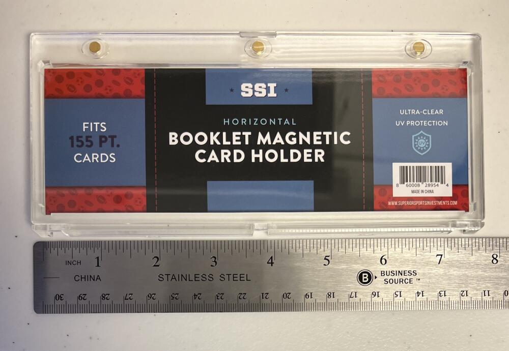 Superior Sports Investments SSI Magnetic Horizontal Booklet Card Holder One Touch  Image 7
