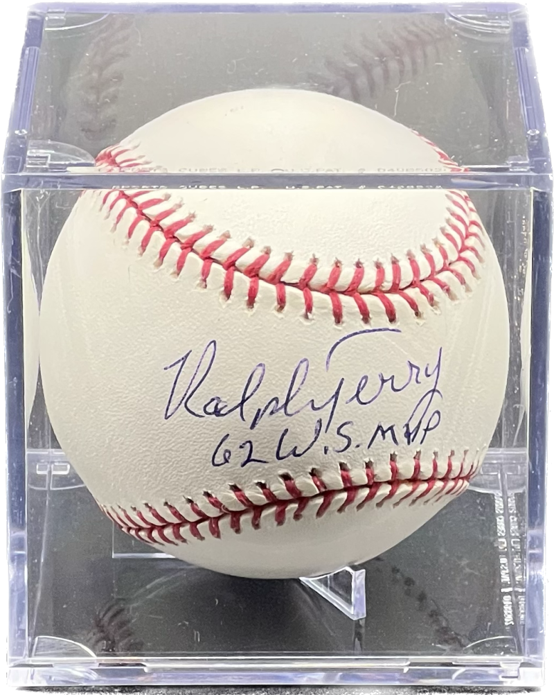 Ralph Terry Autograph Signed  WS MVP Official League Ball TriStar Authentic  Image 1