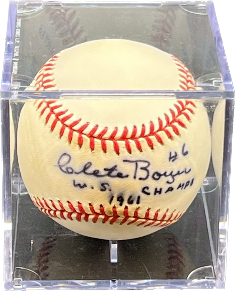 Clete Boyer Autograph Signed WS Champs Official Major League Ball JSA Authentic  Image 1