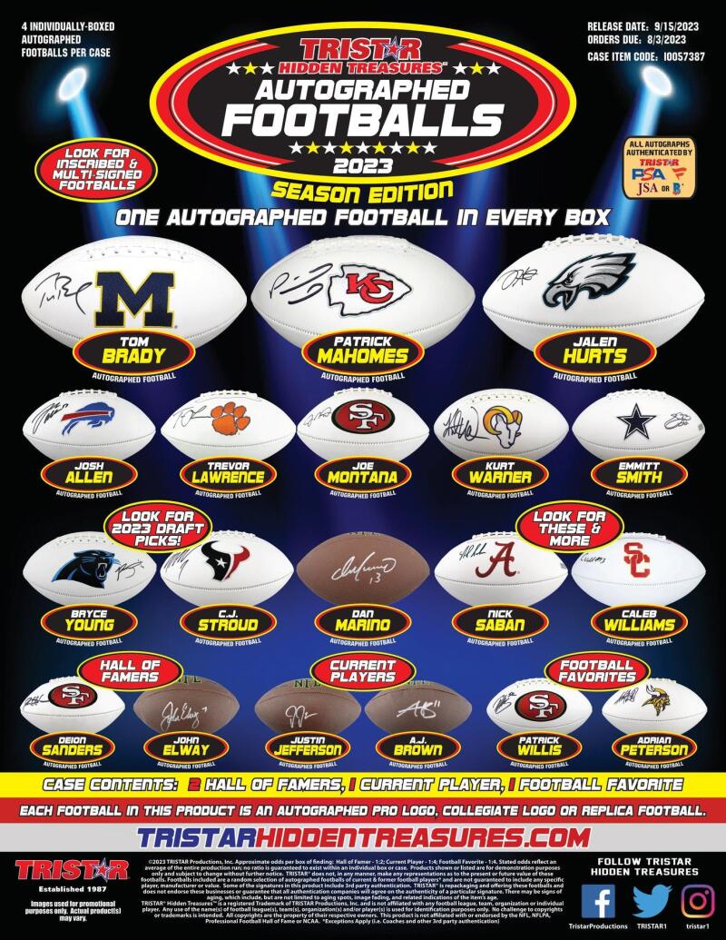 2023 TriStar Hidden Treasures Autographed Football Season Edition Hobby Box Image 3