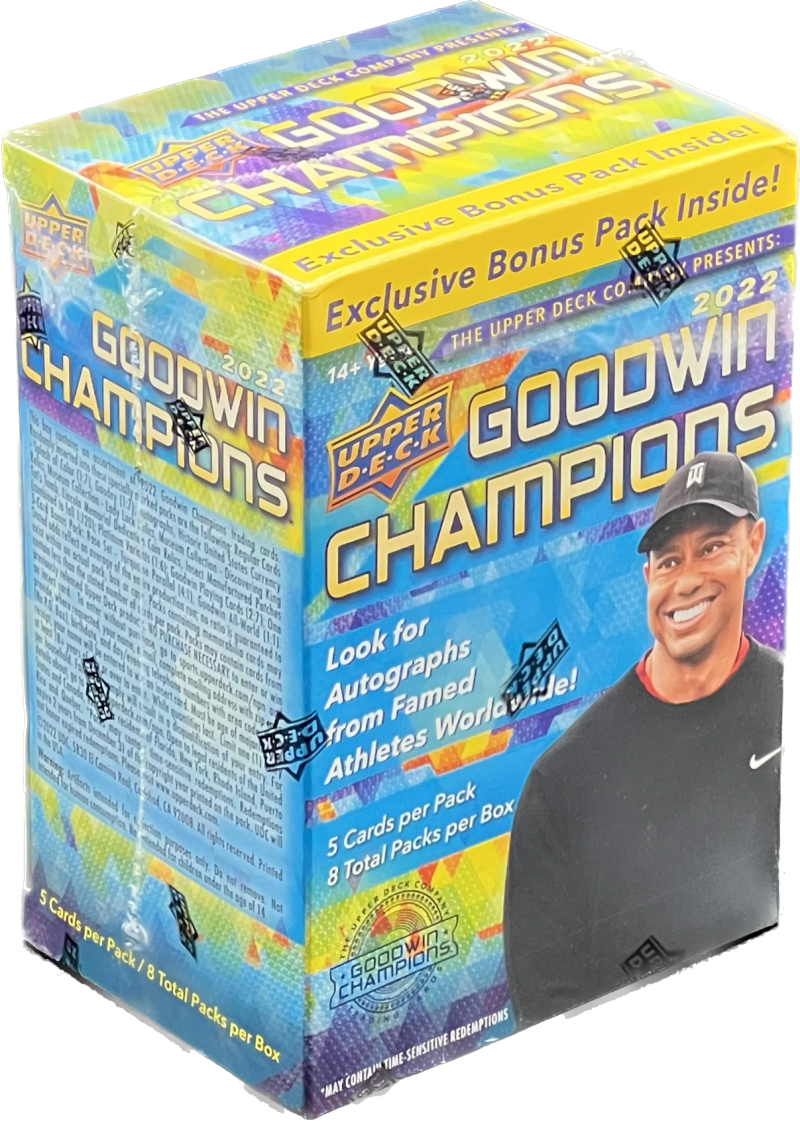 2022 Upper Deck Goodwin Champions 8-Pack Blaster Box Image 1