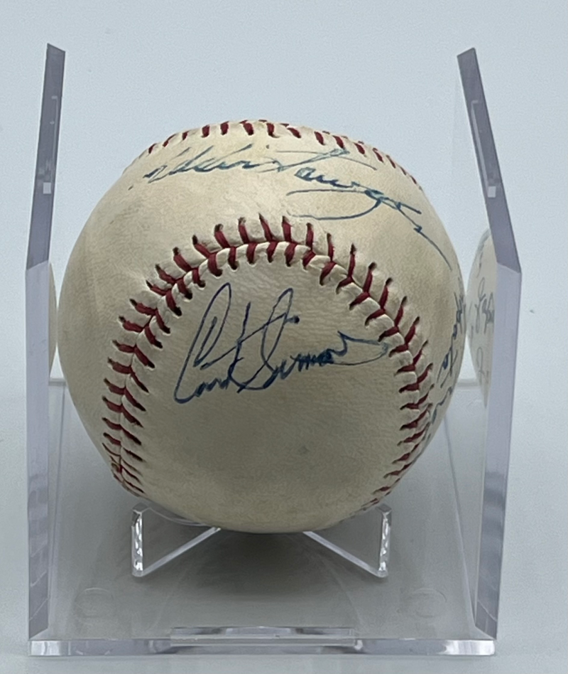 1950 Phillies Greats Autograph Vintage Multi Signed Baseball BAS LOA Authentic  Image 2