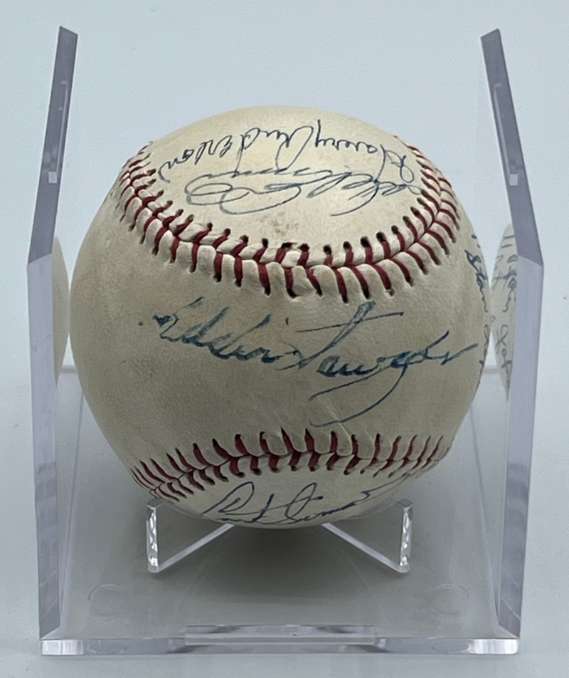 1950 Phillies Greats Autograph Vintage Multi Signed Baseball BAS LOA Authentic  Image 3